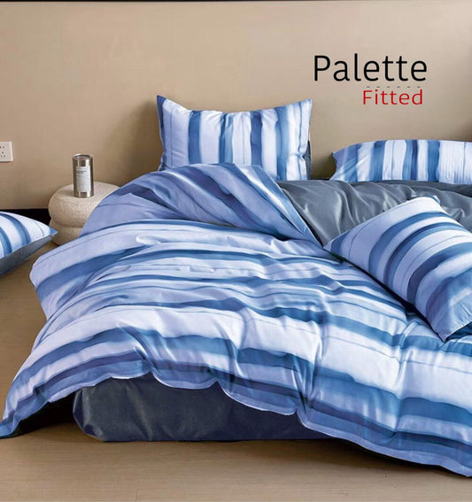 Palette Fitted Reversible Comforter Set Luxury Bedding