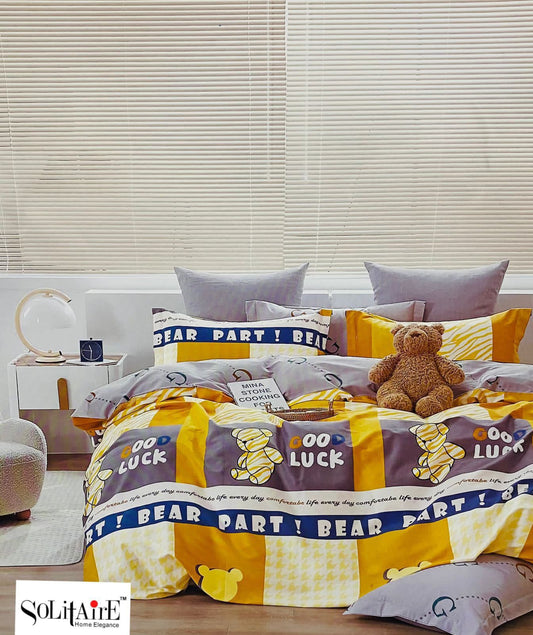 🌸 FREESIA 100% Cotton Queen Size Bedsheet Set