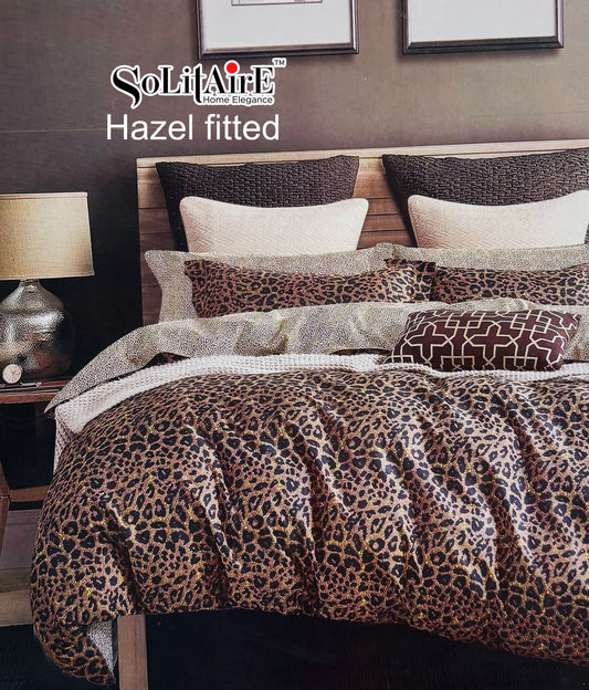 HAZEL FITTED COTTON BEDSHEET (FITTED BEDSHEET) (Fits All Double-Bed Sizes)