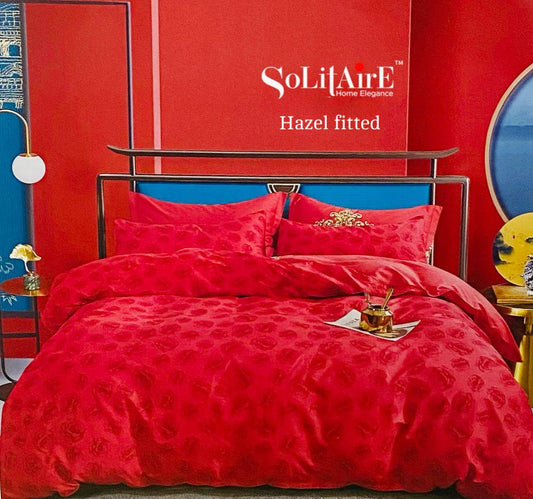 HAZEL FITTED COTTON BEDSHEET (FITTED BEDSHEET) (Fits All Double-Bed Sizes)