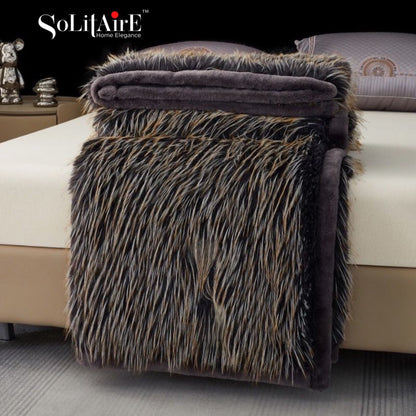 GRIZZLY LUXURY KOREAN MINK DOUBLE PLY BLANKET - SUPERSOFT ULTRA WARM