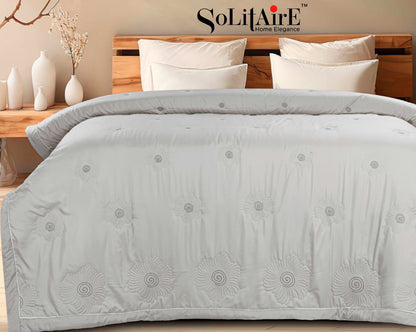 ✨ Solitaire Ultra Soft Embroidered Comforter – Double & Single Bed Sizes | Luxury Quilted Bedding