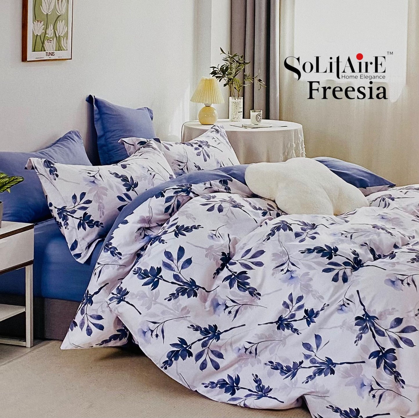 🌸 FREESIA pure Cotton Bedsheet Set