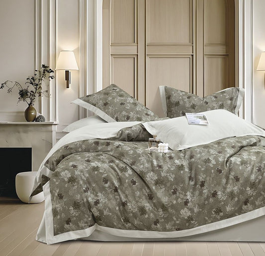 🛏️✨ Solitaire Organic Cotton King Bedding Set – Nature-Inspired Comfort