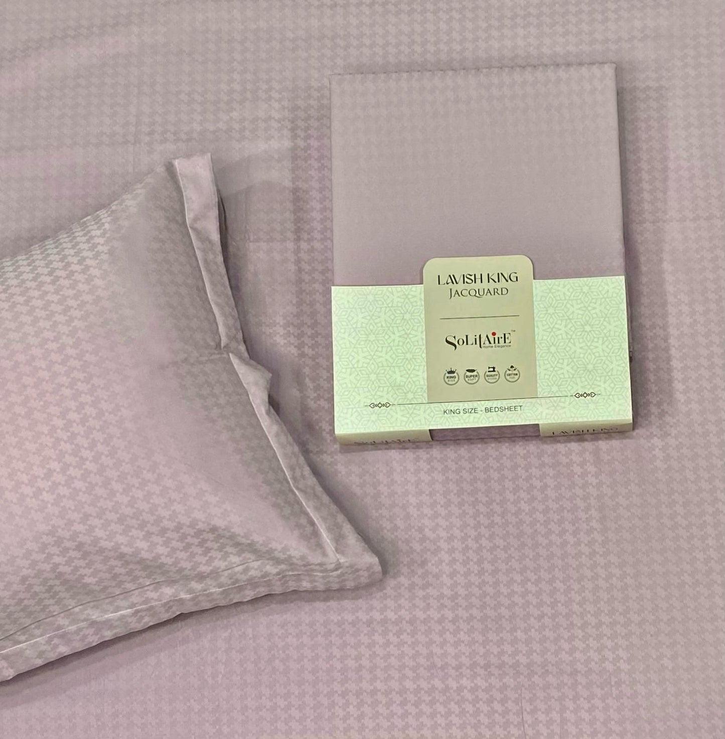LAVISH JACQUARD BEDSHEET (KING-SIZE, SUPER-SOFT, Colours Available)