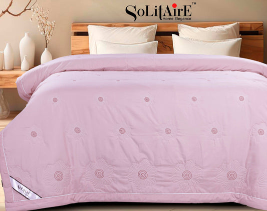 ✨ Solitaire Ultra Soft Embroidered Comforter – Double & Single Bed Sizes | Luxury Quilted Bedding