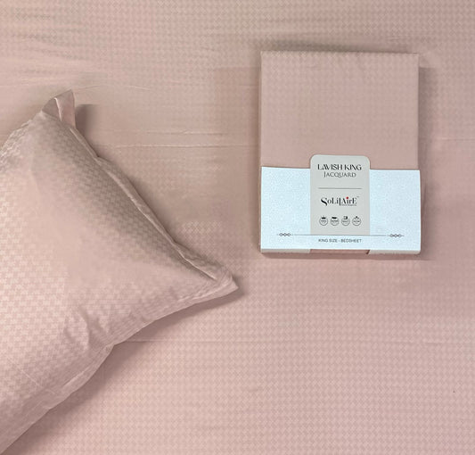 LAVISH JACQUARD BEDSHEET (KING-SIZE, SUPER-SOFT, Colours Available)