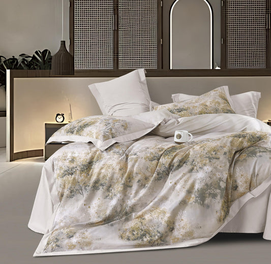 Solitaire Organic Cotton King size Bedding Set