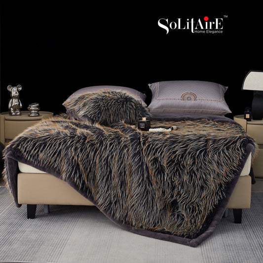 GRIZZLY LUXURY KOREAN MINK DOUBLE PLY BLANKET - SUPERSOFT ULTRA WARM