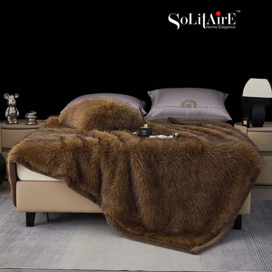 GRIZZLY LUXURY KOREAN MINK DOUBLE PLY BLANKET - SUPERSOFT ULTRA WARM