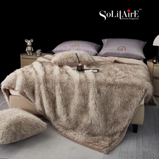 GRIZZLY LUXURY KOREAN MINK DOUBLE PLY BLANKET - SUPERSOFT ULTRA WARM