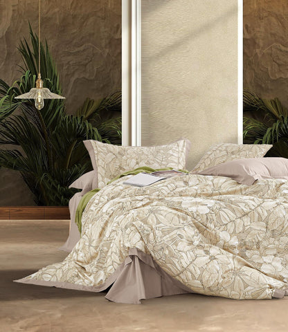 Floral Luxury King Size Bedsheet Set (1+2) – 100% Organic Cotton