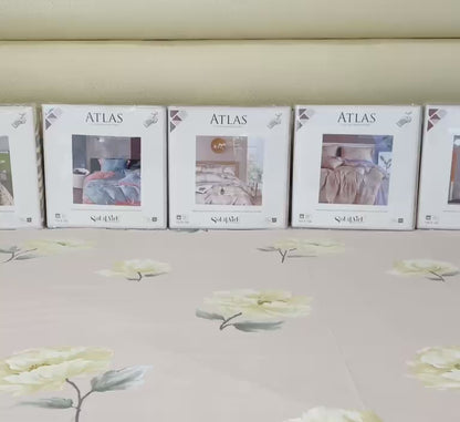 ATLAS King-Size 100% Cotton Bedsheet Set