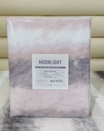 Moonlight Warm King-Size Bedsheet Italian Cashmere Feel – Super-Soft, Thermal & Skin-Friendly