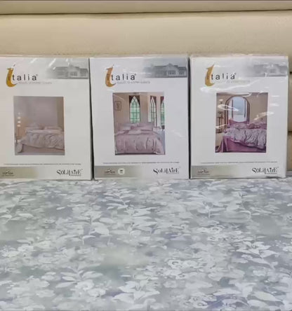 Italia King Size Bedsheet Luxury Bedding Set