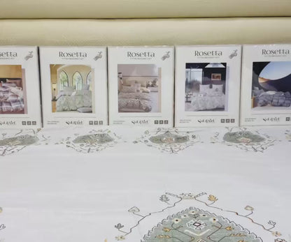 Rosetta Fitted Bedsheet Set With Pillow Covers
