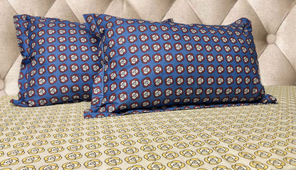 FREESIA XXL Cotton Bedsheet (Extra-Large Bedsheet)