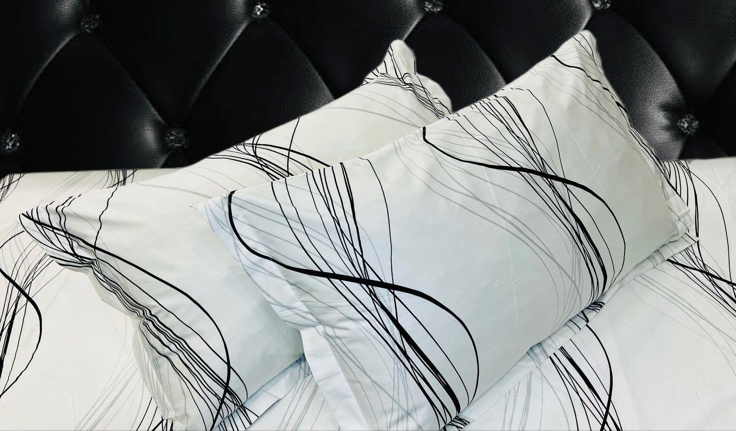 WHITE RIVER KING-SIZE COTTON BEDSHEET