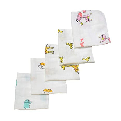 Soft Wash Cloth Reusable Baby Muslin Cotton Napkins (Pack of 12)
