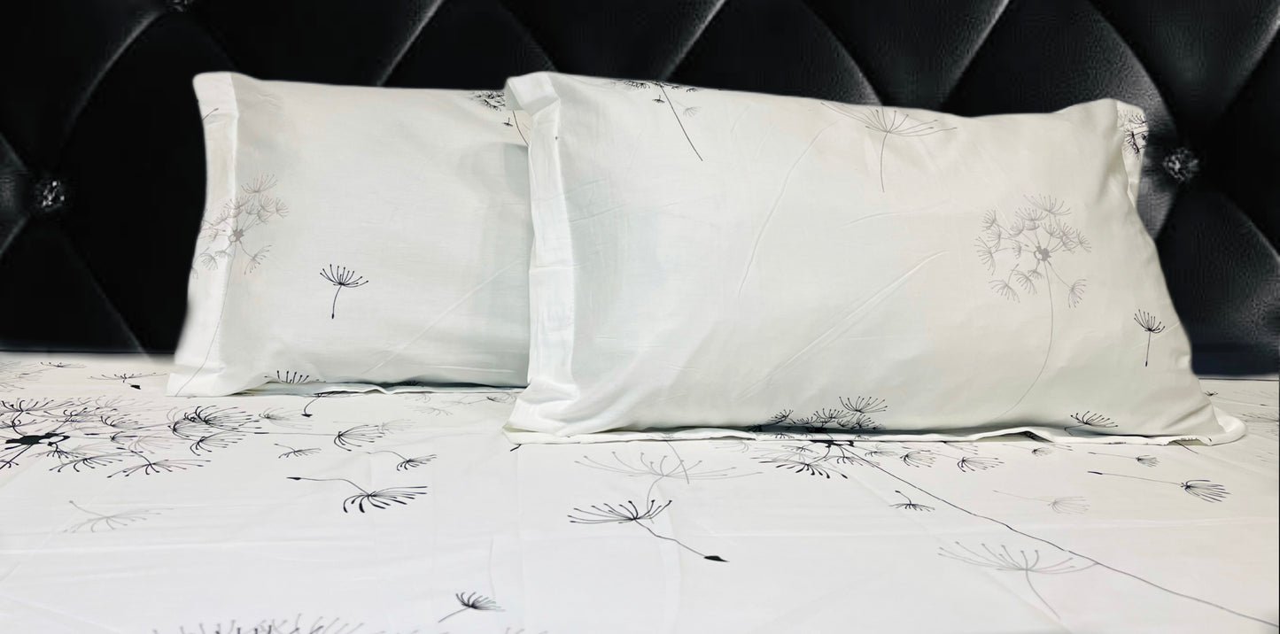 WHITE RIVER KING-SIZE COTTON BEDSHEET