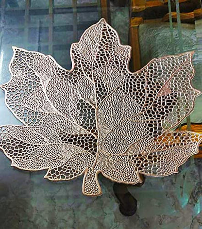 GOLDEN LEAF TABLE MAT (SET OF 6)