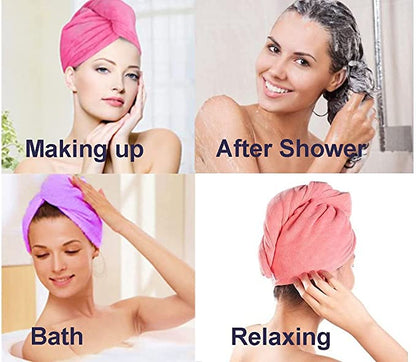 Microfiber Hair Towel Wrap (Ultra-Absorbing)