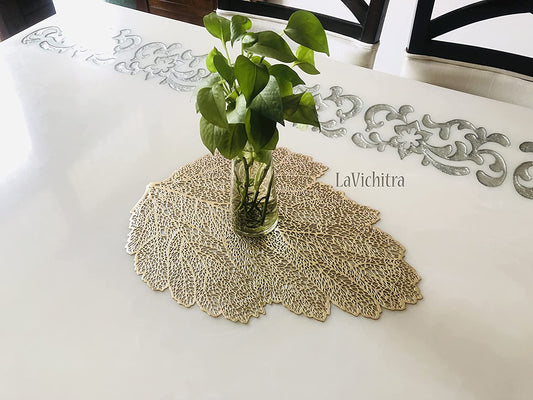 GOLDEN LEAF TABLE MAT (SET OF 6)