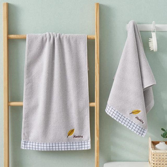 MIRAKI COTTON TOWELS (BATH AND HAND TOWELS) (Grey)