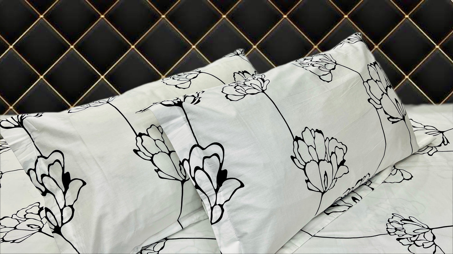 WHITE RIVER KING-SIZE COTTON BEDSHEET