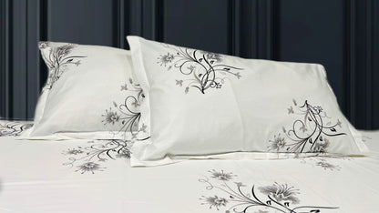 WHITE RIVER King Cotton Bedsheet