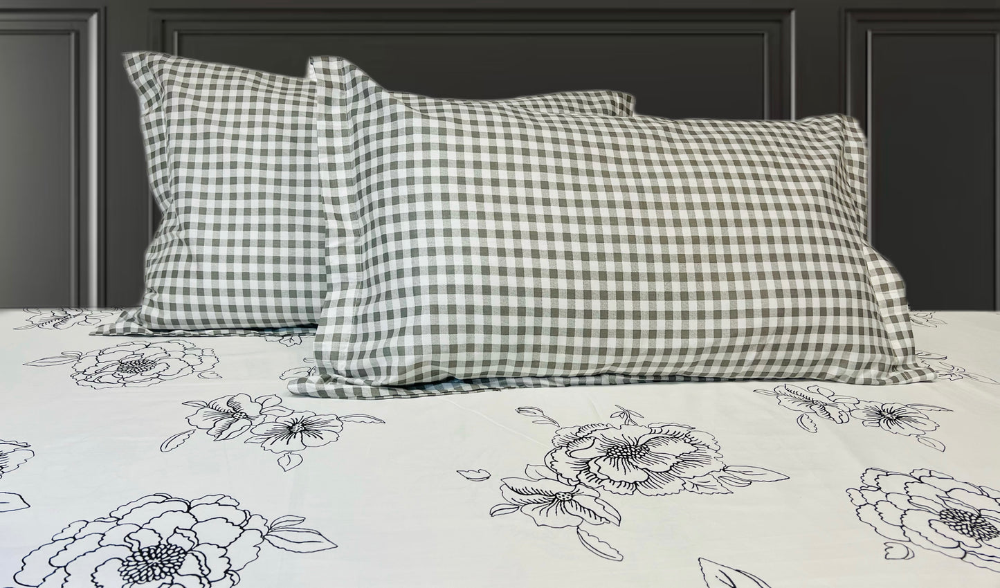 LILAC KING Cotton Bedsheet