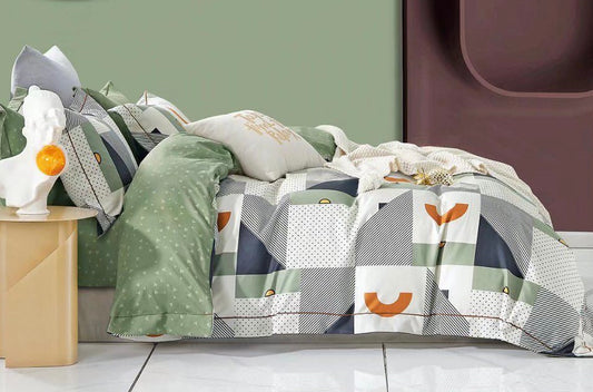 MATRIX KING Bedsheet (with 4 Pillow covers)