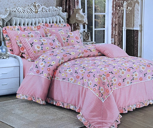 FORBED KING Bedsheet (with Frill Pillows)