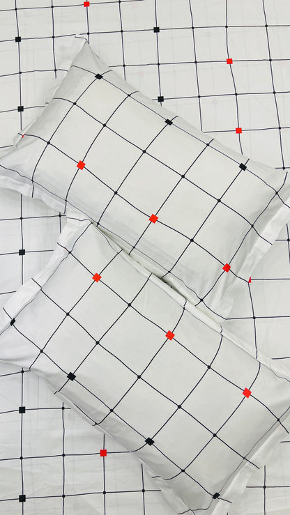 WHITE RIVER King Cotton Bedsheet