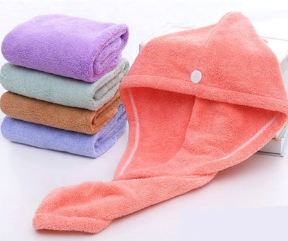 Microfiber Hair Towel Wrap (Ultra-Absorbing)
