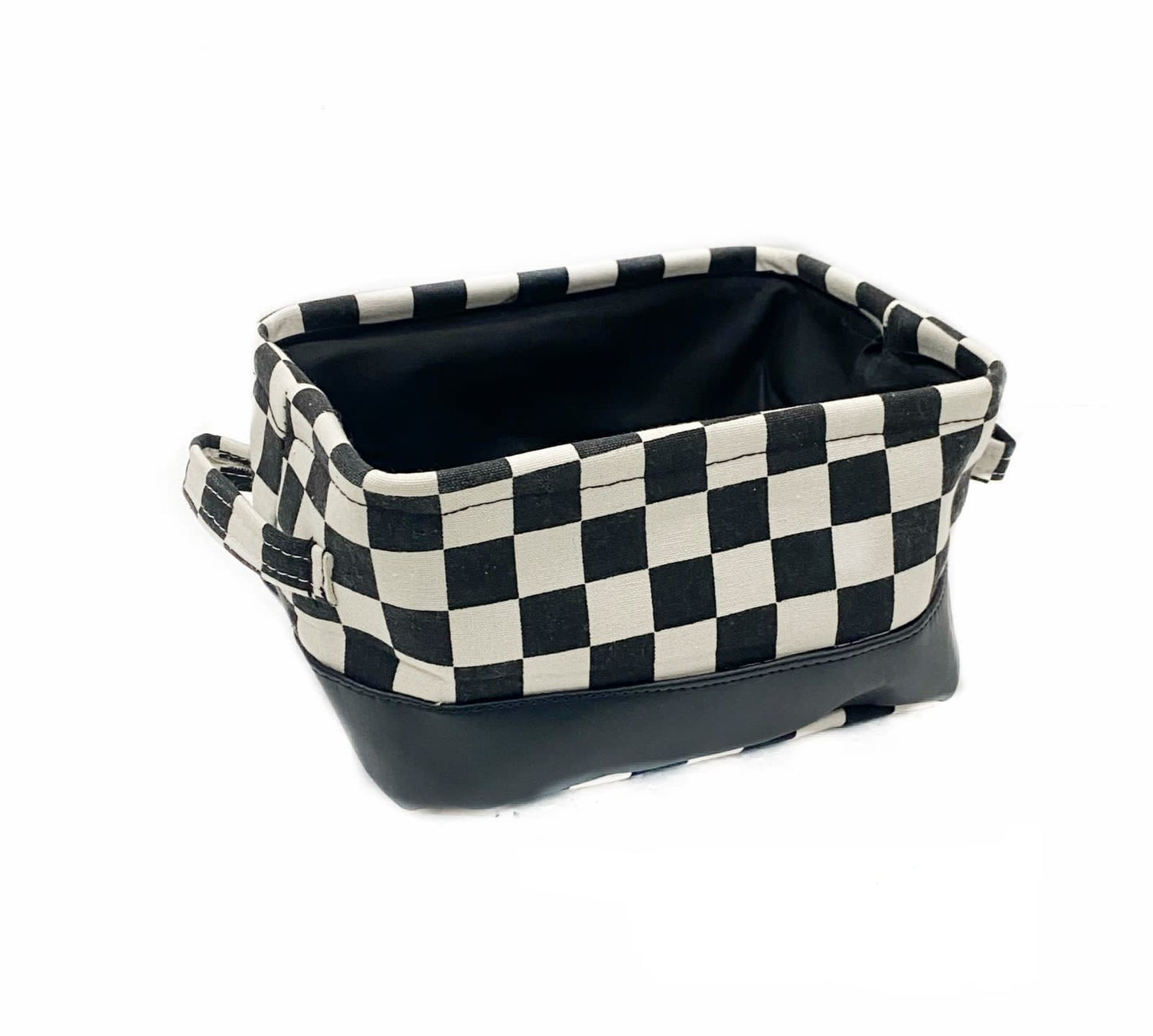 FOLDABLE STORAGE BASKET (Black Checkers) (1 Pc.)