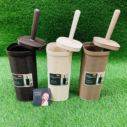 CLEAN TOILET BRUSH SET (Brush + Holder) (White)