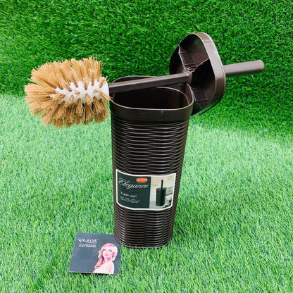 CLEAN TOILET BRUSH SET (Brush + Holder) (Brown)