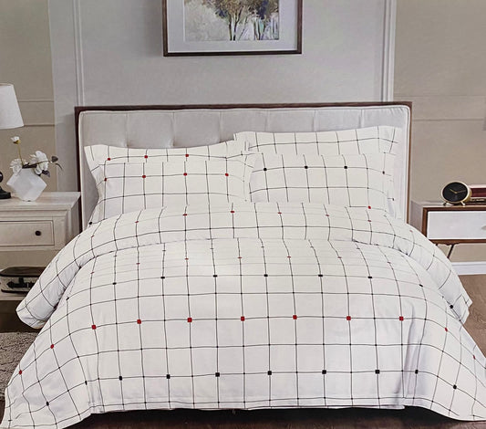 WHITE RIVER KING-SIZE COTTON BEDSHEET